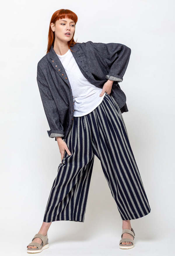 ICHI ANTIQUITES Denim Jacket - Navy | Garmentory