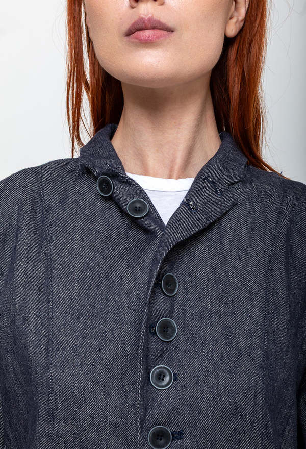 ICHI ANTIQUITES Denim Jacket - Navy