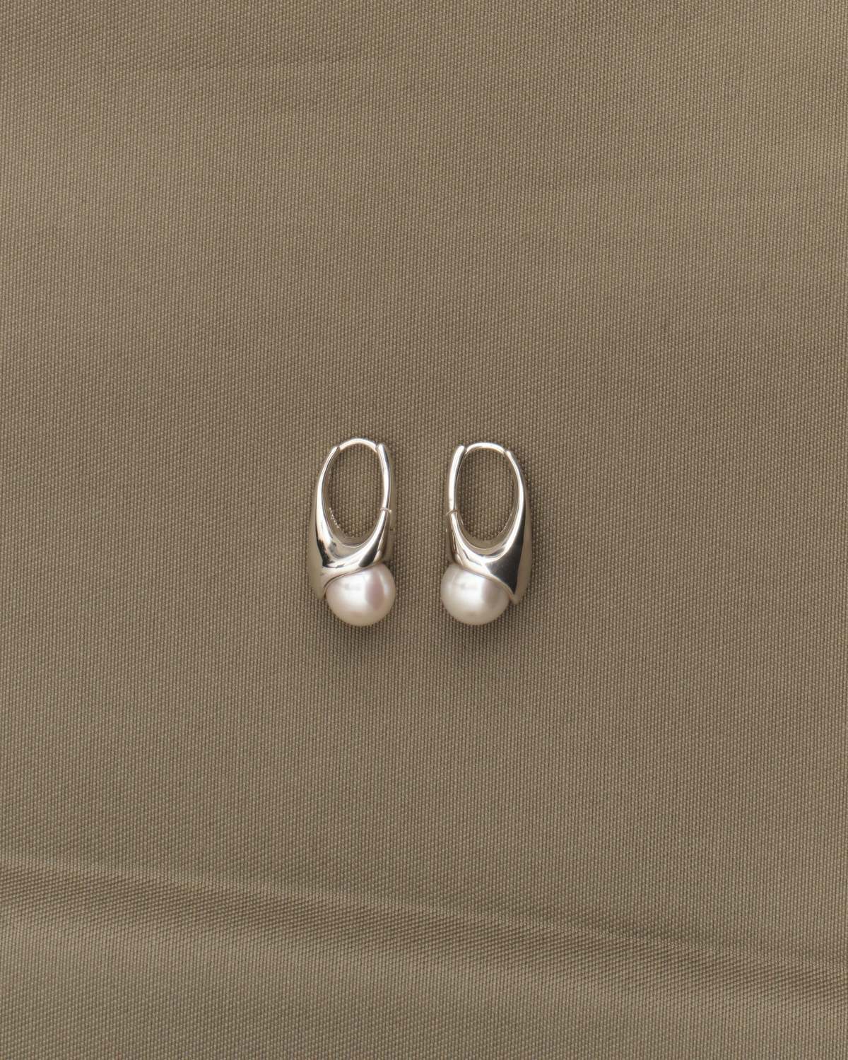 Third Reasons Lobster Earrings with Pearl - Image 1 of 3