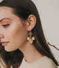 Matr Boomie Chameli Leaf Drop Earrings - Thumbnail 3