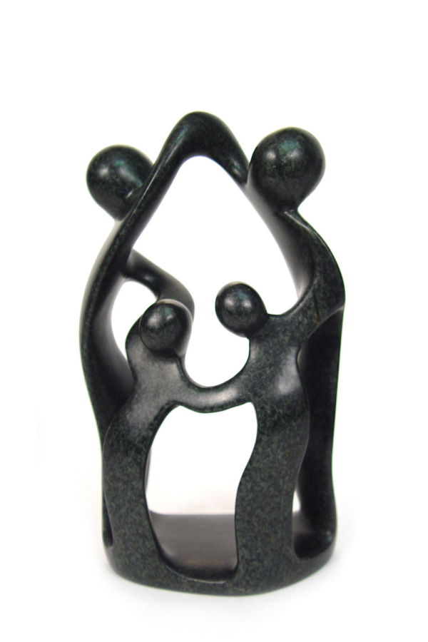Mbare Dancing Family of 4 Sculpture