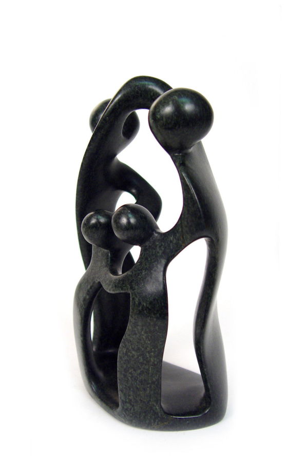 Mbare Dancing Family of 4 Sculpture