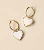 Matr Boomie Rajani Hoop Heart Earrings - Thumbnail 1