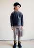 Kids Caramel Dartmoor Childrens Cotton Mix Sweater - Dark Grey - Thumbnail 1