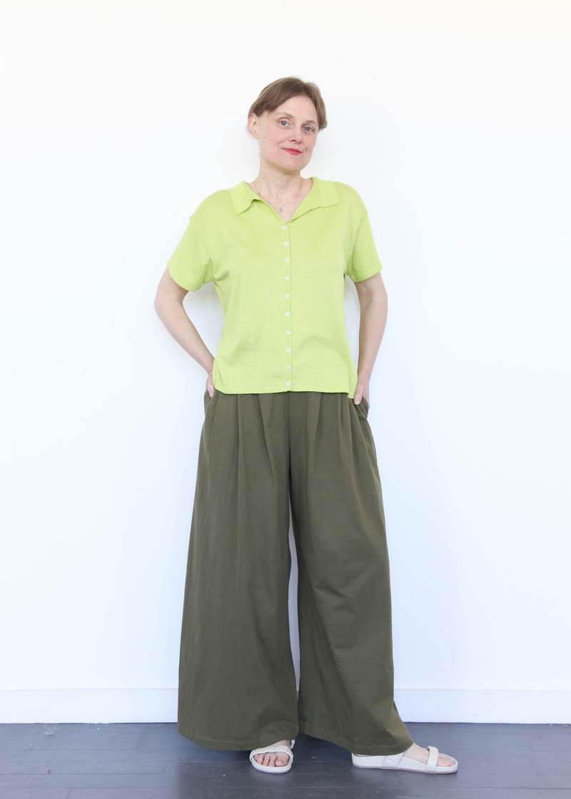 Atelier Delphine High Gauge Knit Blouse - Lime Atelier Delphine High Gauge Knit Blouse - Lime