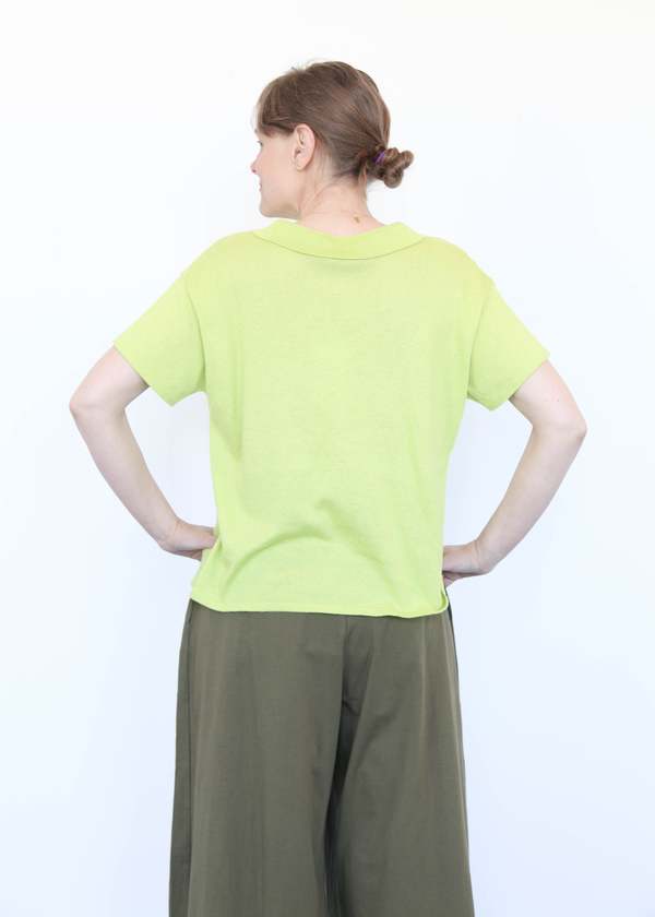 Atelier Delphine High Gauge Knit Blouse - Lime Atelier Delphine High Gauge Knit Blouse - Lime