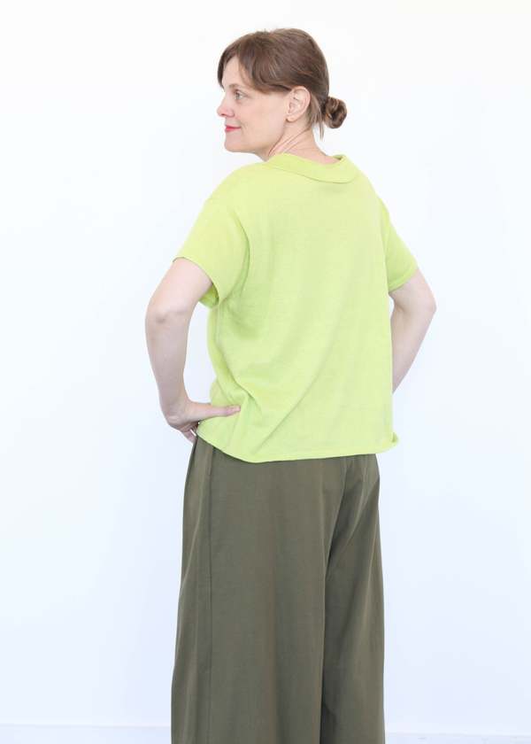 Atelier Delphine High Gauge Knit Blouse - Lime Atelier Delphine High Gauge Knit Blouse - Lime