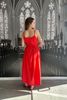 Tach Clothing Gilita Maxi Linen Dress - Red - Thumbnail 3