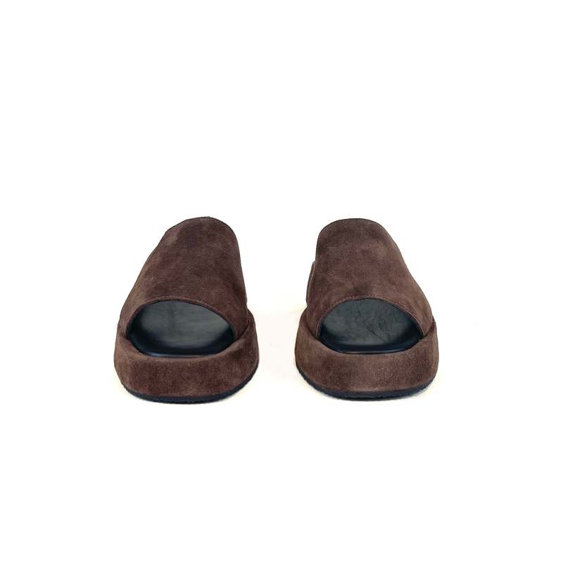 KYMA Kalymnos Sandal - Black/Dark Brown