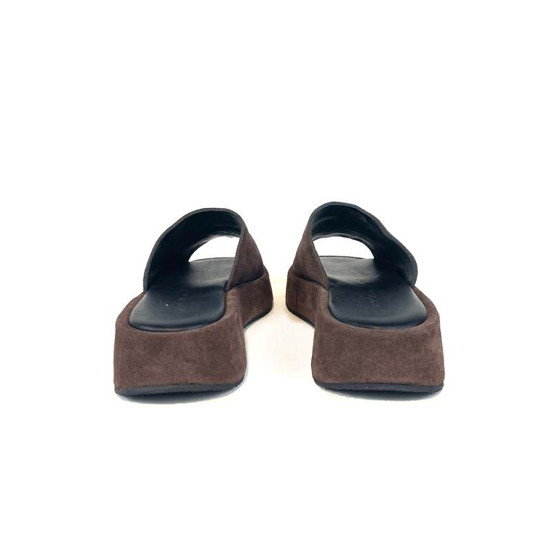 KYMA Kalymnos Sandal - Black/Dark Brown