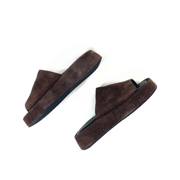 KYMA Kalymnos Sandal - Black/Dark Brown