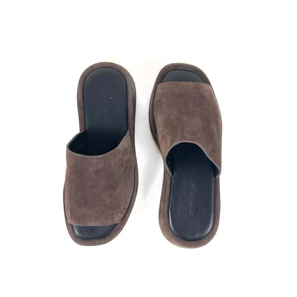 KYMA Kalymnos Sandal - Black/Dark Brown