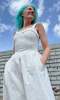Birds of North America Diablotin Dress - White - Thumbnail 2
