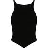 COURREGES Bodysuit Top - Black - Thumbnail 1