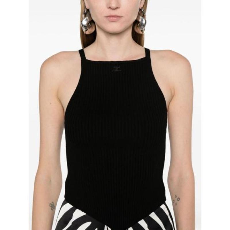 COURREGES Bodysuit Top - Black