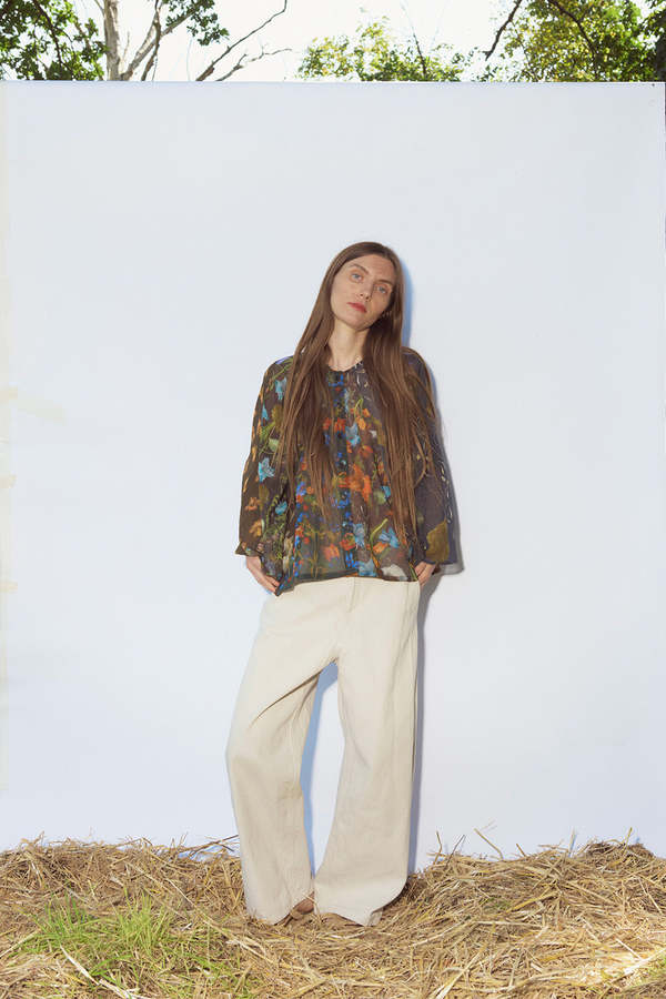 Anntian Wide Leg Jeans - Natural