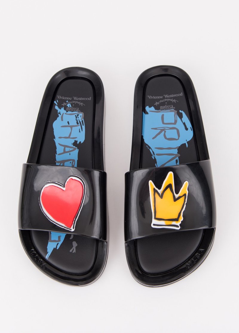 【Melissa × Vivienne Westwood】コラボサンダル Beach Slide Vivienne Westwood Melissa Anglomania Black White Beach