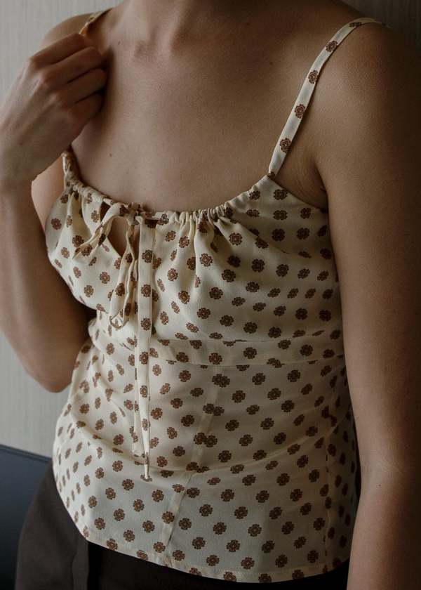 Olga Joan Empire Line Camisole - Gia Bianca