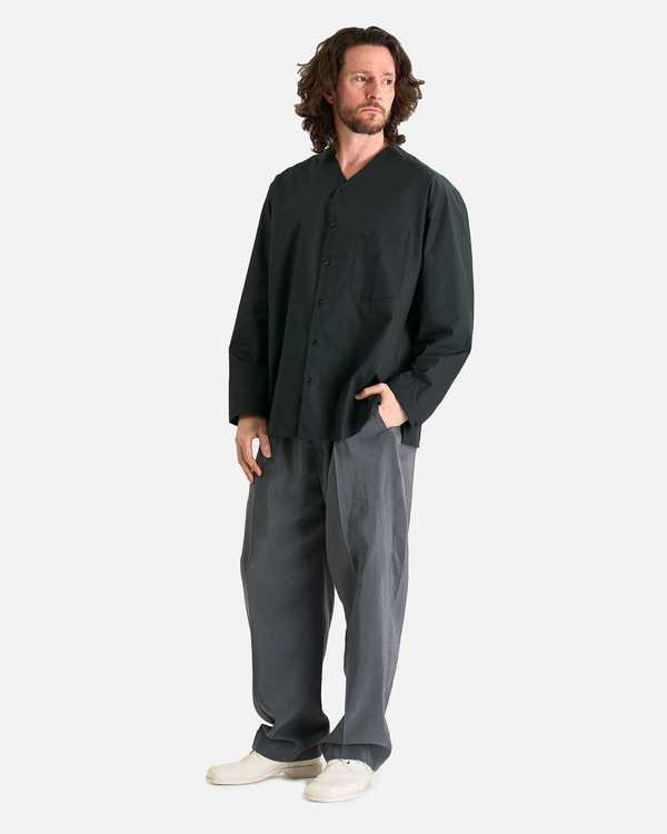 Lemaire Belted Relaxed Pants - Asphalt Lemaire Belted Relaxed Pants - Asphalt