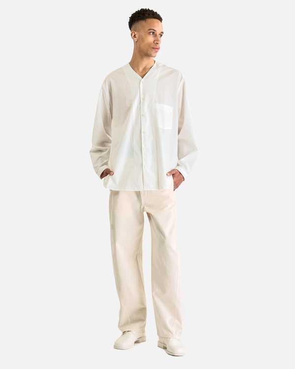 Lemaire Twisted Belted Pants - Snowy Off White Lemaire Twisted Belted Pants - Snowy Off White
