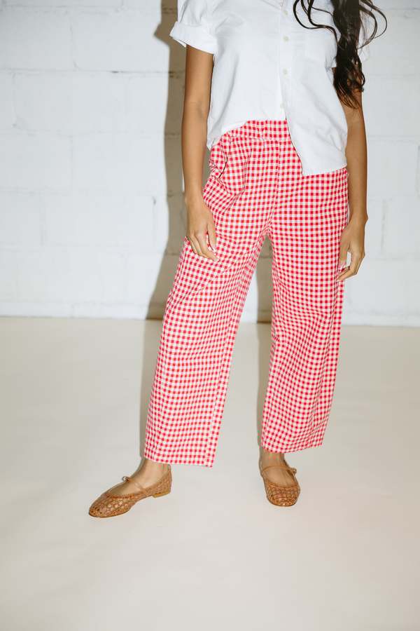 Le Bon Shoppe Arc Pants Red Gingham Garmentory — free download