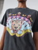 Hayley Menzies Enchanted Leopard T-Shirt - Acid Wash Black - Thumbnail 2