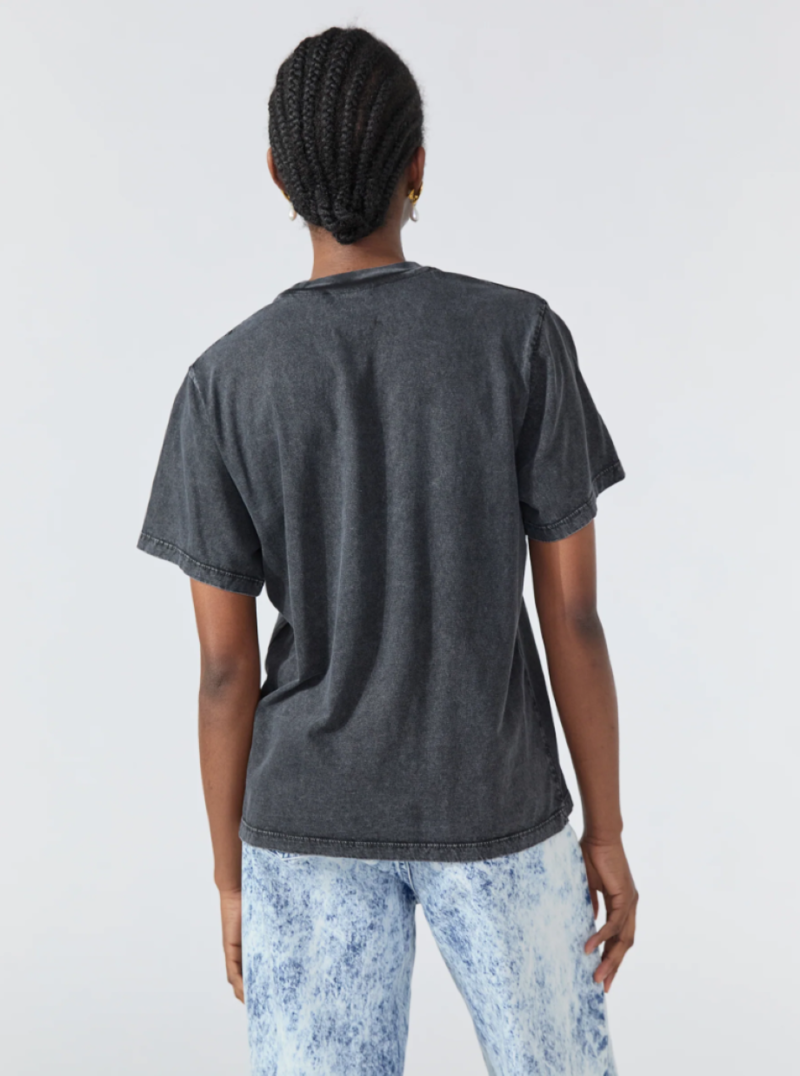 Hayley Menzies Enchanted Leopard T-Shirt - Acid Wash Black