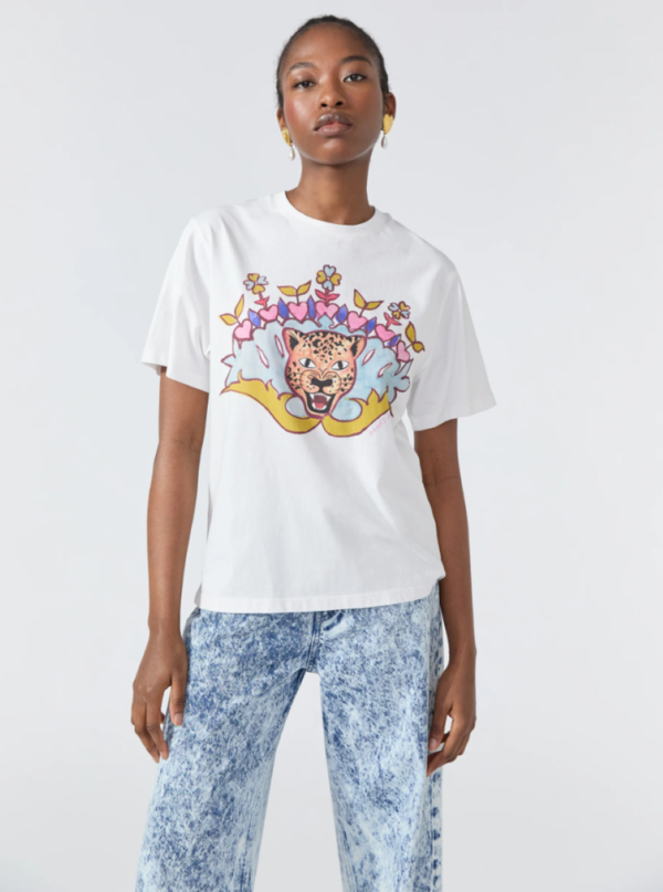 Hayley Menzies Enchanted Leopard T-Shirt - White