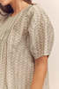 amente Short Sleeve Pleated Blouse - Thumbnail 7