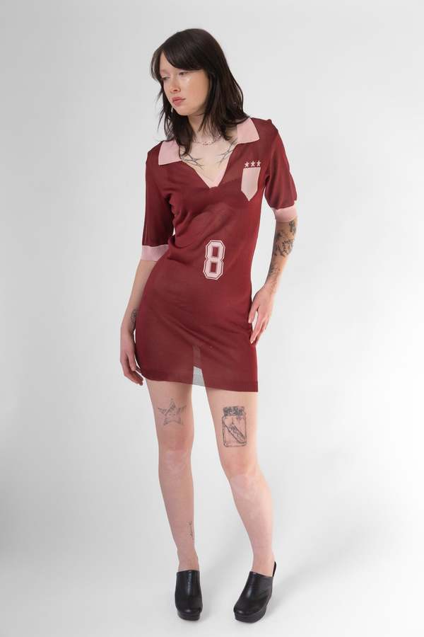 Renata Brenha Formiga Polo Dress - Cherry & Pink