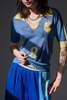 Renata Brenha Formiga Polo - Blue & Yellow - Thumbnail 2