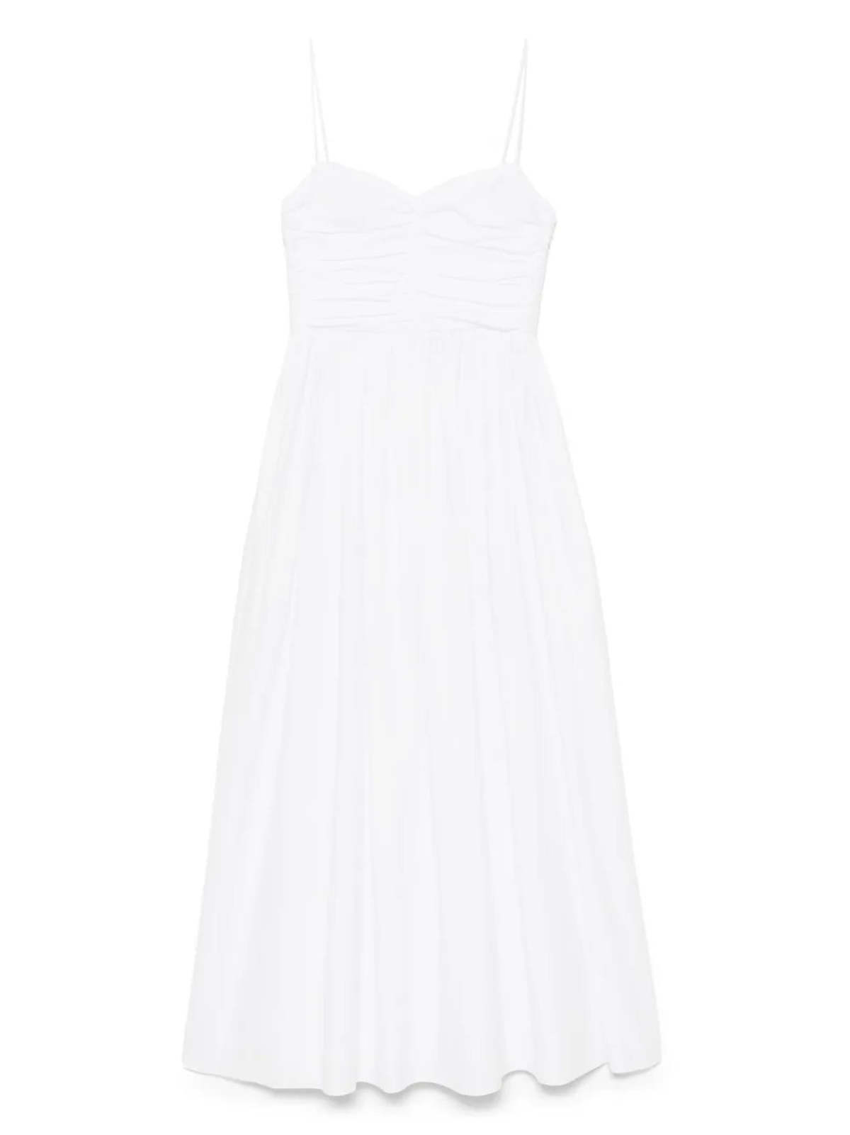 Matteau Gathered Bodice Dress - White | Garmentory