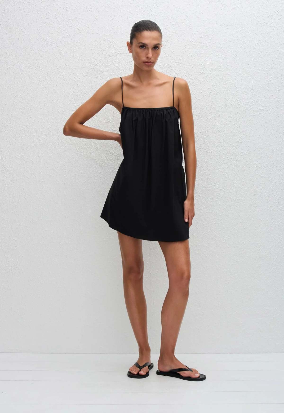 Matteau Voluminous Cami Mini Dress - Black | Garmentory