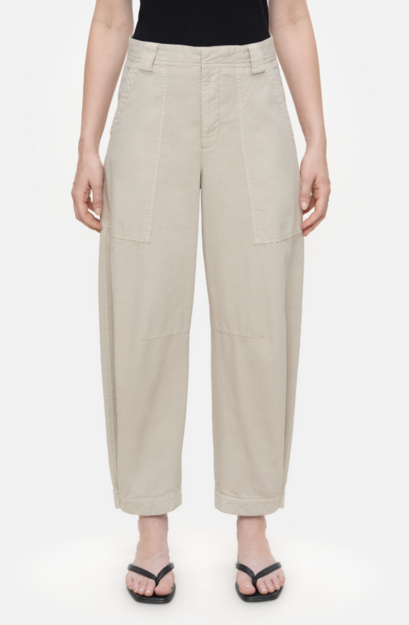 パンツ CLOSED Rhannon cotton blend trousers Beige Closed Rhannon Pants In Soft Beige