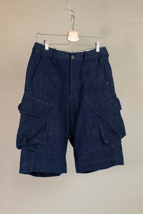 11.11 ELEVEN ELEVEN Cargo Shorts - Indigo