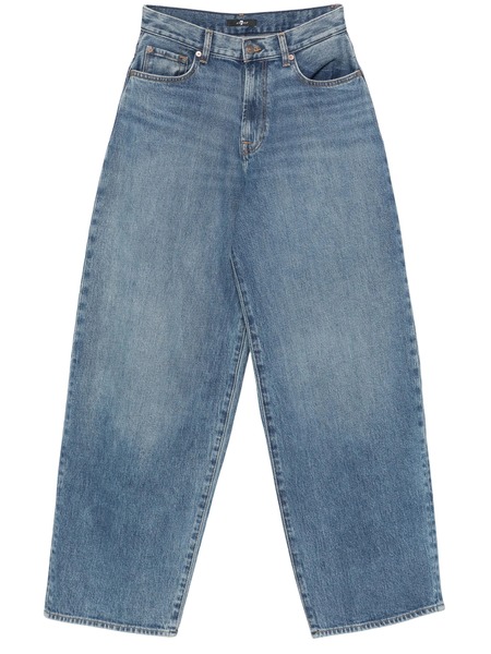 7 for all mankind Low Slung Wide Leg Candy with Faded