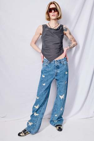 Our Legacy Indigo Butterfly Treble Cut - Indigo | Garmentory