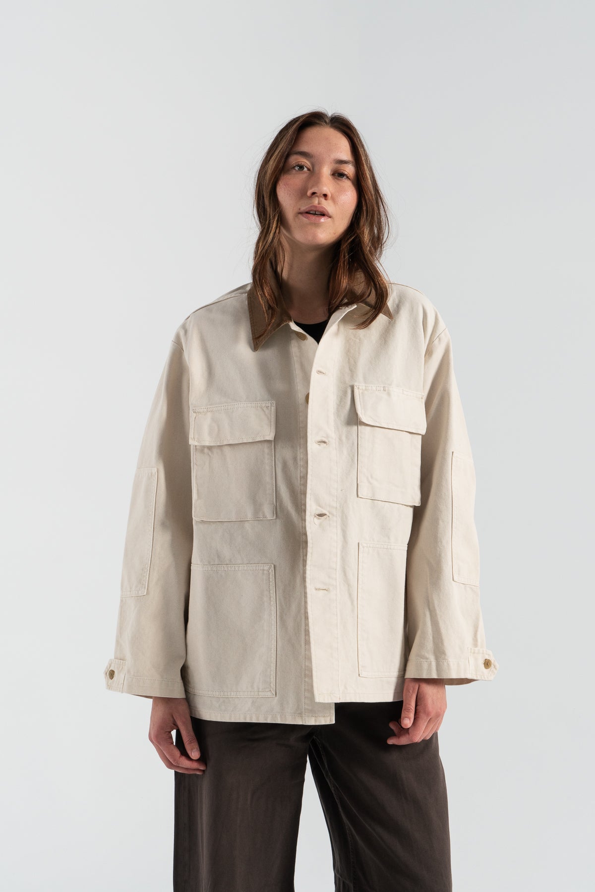 ジャケット 6397 Barn ivory jacket in cotton 6397 Barn ivory jacket in cotton | TheDoubleF