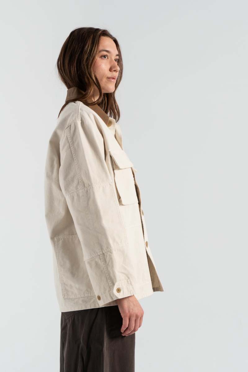 ジャケット 6397 Barn ivory jacket in cotton 6397 Barn ivory jacket in cotton | TheDoubleF