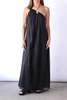 Closed Cotton Maxi Dress - Black - Thumbnail 4