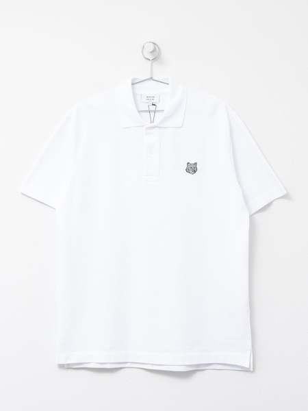 Maison Kitsuné Baby Fox Patch Regular Polo - White P100 | Garmentory