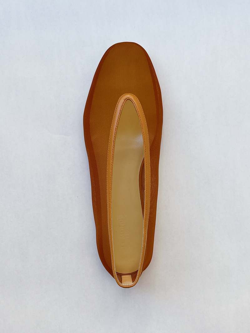 Le Monde Beryl Luna Mesh Slipper - Cognac Le Monde Beryl Luna Mesh Slipper - Cognac