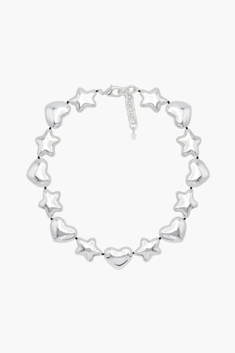 【関税込み】Sandy Liang シルバー Beans ネックレス Sandy Liang Beans Necklace - Silver | Garmentory