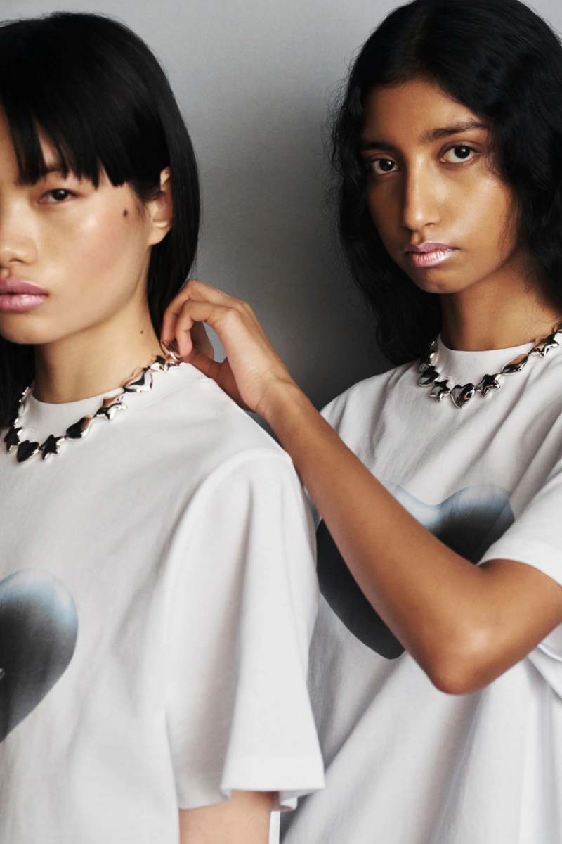 Sandy Liang Beans Necklace - Silver | Garmentory