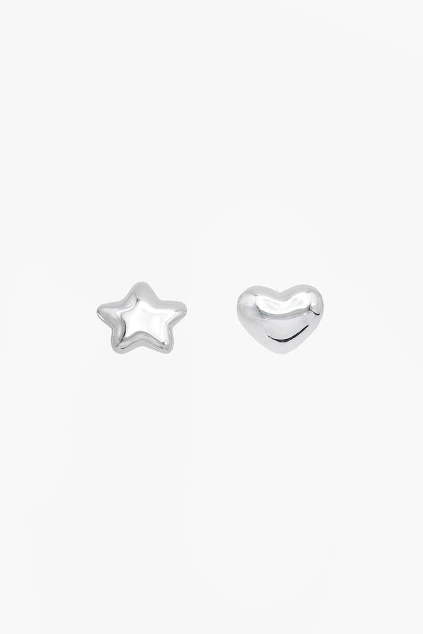Sandy Liang Found Earrings - Silver | Garmentory