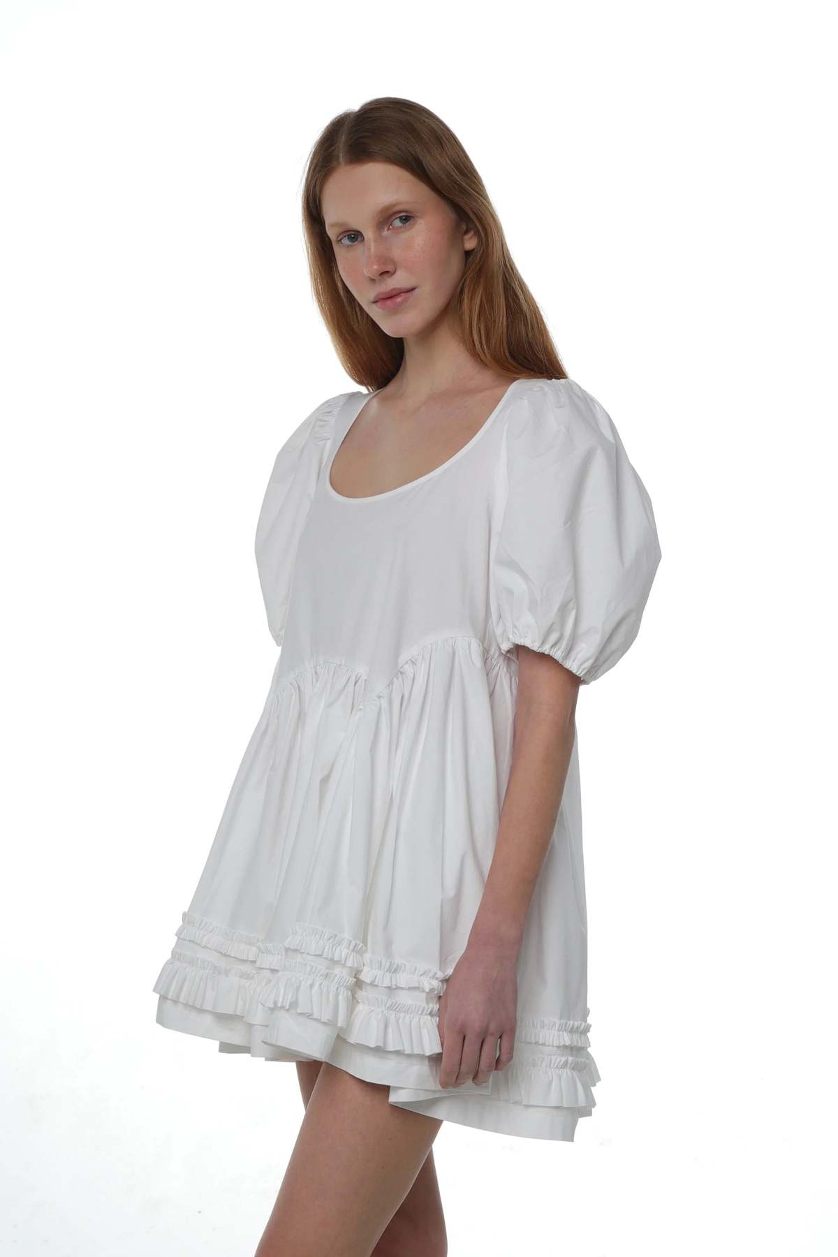 Sandy Liang Kewpie Dress - White | Garmentory