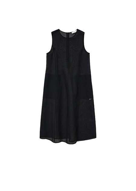 AMOMENTO★hourglass long dress, black AMOMENTO: Black Hourglass Long Dress | 157Moments