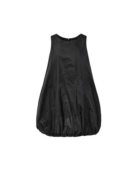 AMOMENTO（アモーメント） SHEER VOLUME MINI DRESS AMOMENTO Sheer Volume Mini Dress - Black | Garmentory