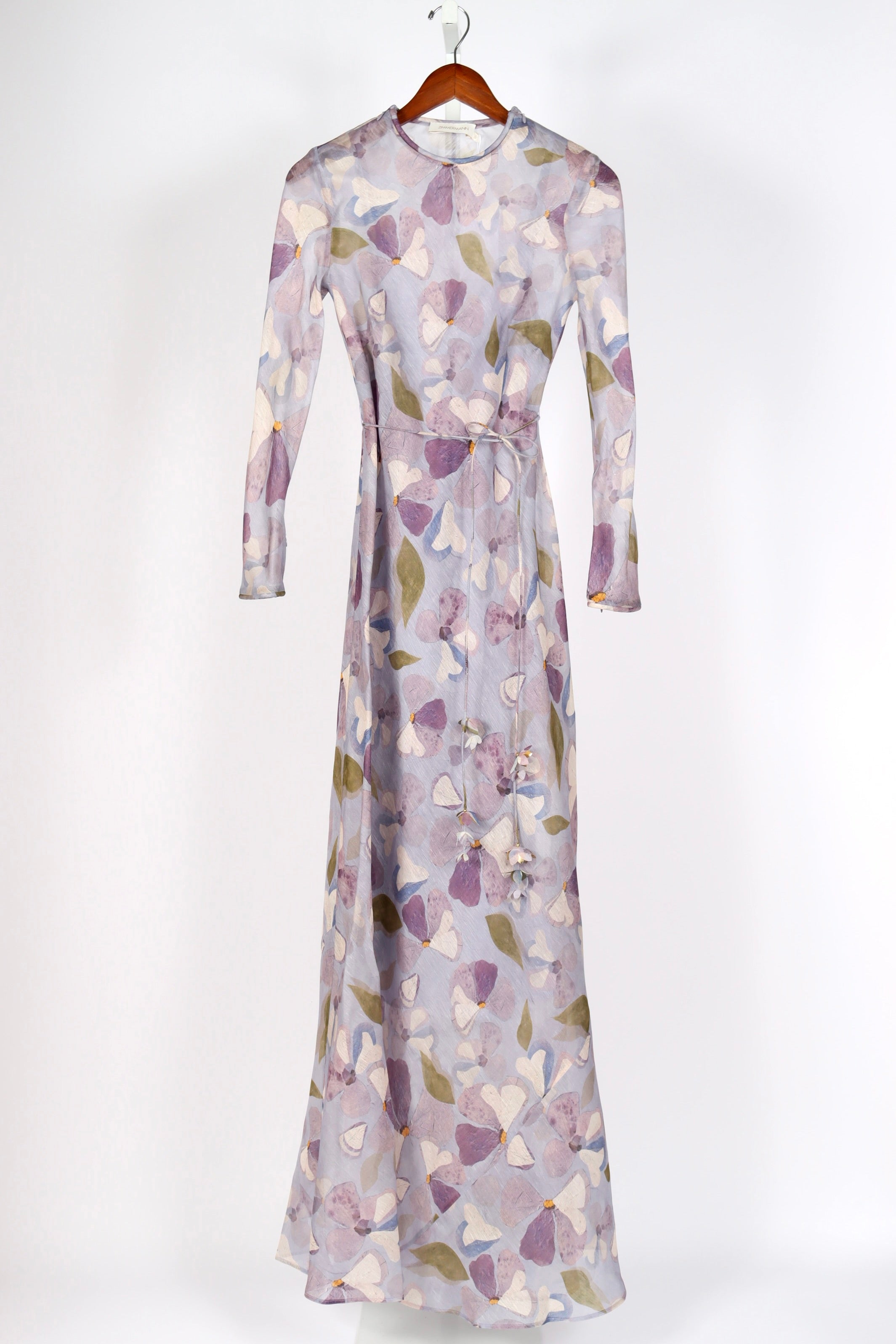 open lace back dress Zimmermann Halcyon Tie Front Mini Dress in Pink/Purple Paisley