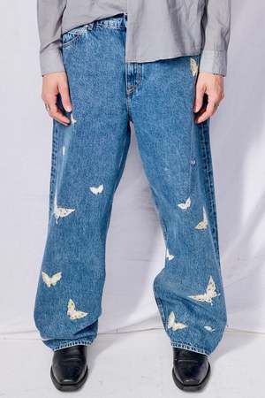 Our Legacy Indigo Butterfly Vast Cut Jeans | Garmentory
